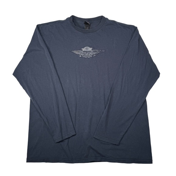 Polo Jeans Co. Other - Polo Jeans Co Long Sleeve Shirt Large Navy Distressed Grunge Mens